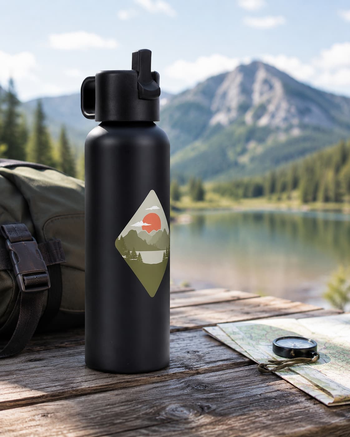 Alamo 27 oz Recycled Aluminum Bottle