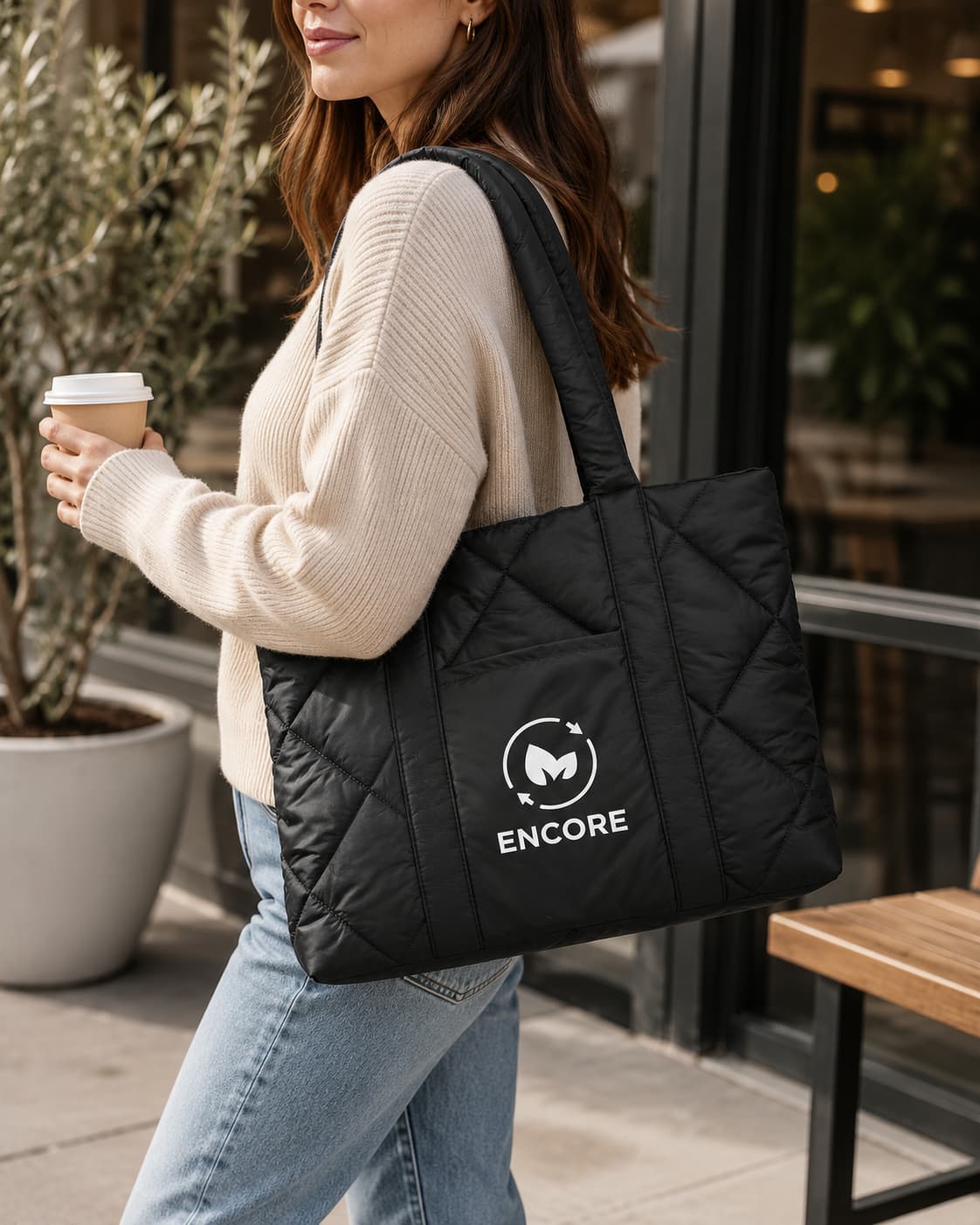 Sac fourre-tout matelassé Midtown