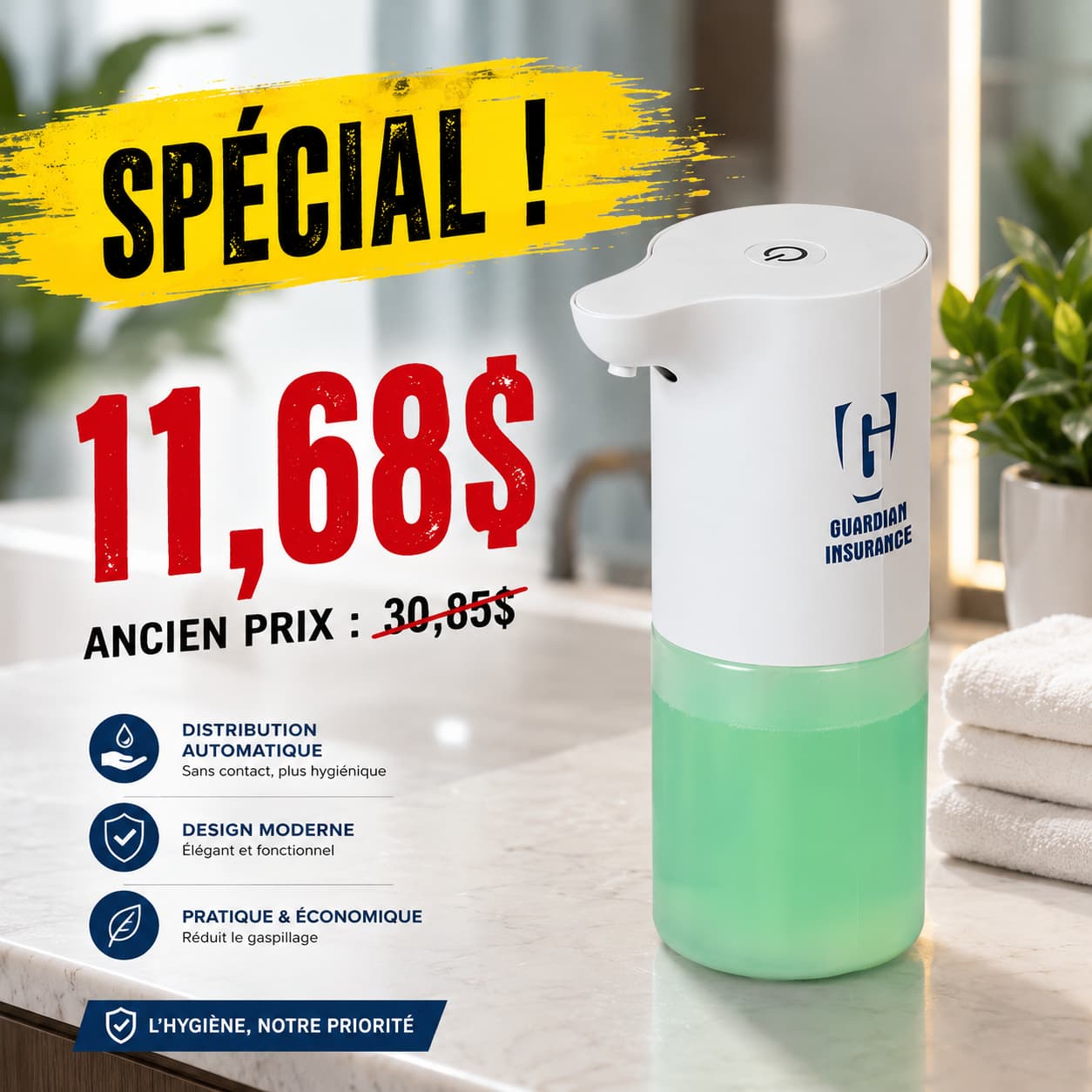 Wellspring 12 oz Touchless Dispenser